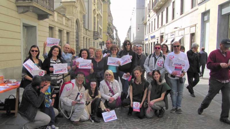 18 aprile 2015  – Stop TTIP – Flashmob a Torino